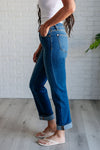 ONLINE EXCLUSIVE: Campbell High Rise Center Seam Detail Straight Jeans