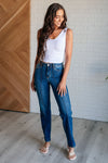 ONLINE EXCLUSIVE: Campbell High Rise Center Seam Detail Straight Jeans