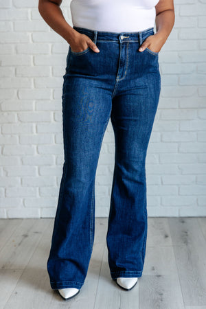 ONLINE EXCLUSIVE: Mavis High Rise Side Seam Detail Flare Jeans