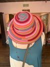 Bright, Colorful Striped Bucket Sun Hat