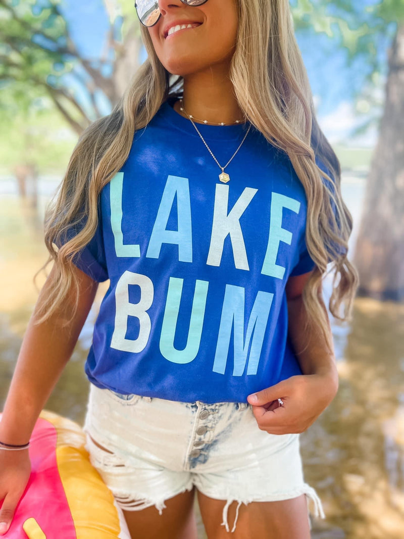 Blue Lake Bum Graphic Tee