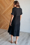 ONLINE EXCLUSIVE: Always Learning Dolman Sleeve Dress in Black