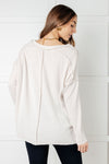 ONLINE EXCLUSIVE: Basically Freezing Brushed Hacci Top in Sand Beige