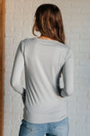 ONLINE EXCLUSIVE: Basically Perfect Brushed Microfiber Tee in Light Grey