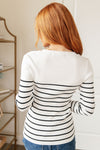 ONLINE EXCLUSIVE: Be Still V-Neck Striped Sweater