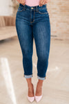 ONLINE EXCLUSIVE: Bette Mid Rise Vintage Cuffed Skinny Capri