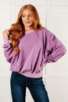 ONLINE EXCLUSIVE: Beyond the Basics Pullover in Violet