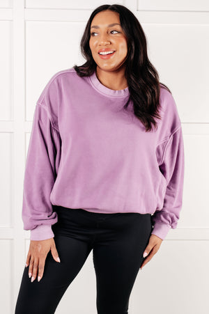 ONLINE EXCLUSIVE: Beyond the Basics Pullover in Violet