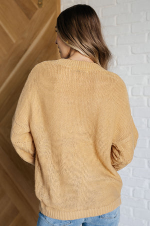 ONLINE EXCLUSIVE: Bubbly Personality Bubble Sleeve Sweater in Wheat