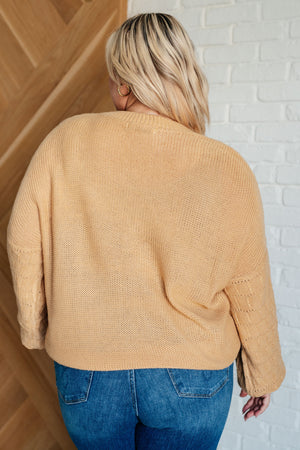 ONLINE EXCLUSIVE: Bubbly Personality Bubble Sleeve Sweater in Wheat