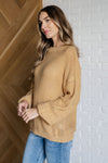 ONLINE EXCLUSIVE: Bubbly Personality Bubble Sleeve Sweater in Wheat