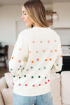 ONLINE EXCLUSIVE: Candy Buttons Pom Detail Sweater