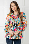 ONLINE EXCLUSIVE: Carry Me Away Floral Peplum Blouse