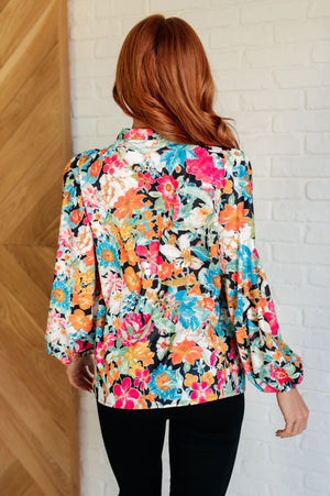 ONLINE EXCLUSIVE: Carry Me Away Floral Peplum Blouse