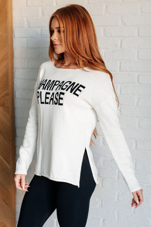 ONLINE EXCLUSIVE: Champagne Please Lightweight Sweater