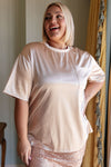 ONLINE EXCLUSIVE: Champagne Problems Satin Top