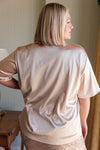 ONLINE EXCLUSIVE: Champagne Problems Satin Top