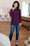 ONLINE EXCLUSIVE: Closing Time Mock Neck Blouse