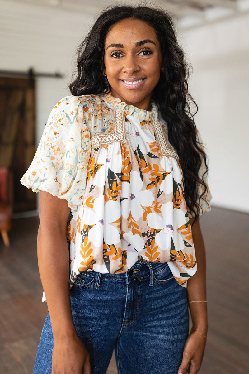 ONLINE EXCLUSIVE: Daydreamer Mixed Floral Top