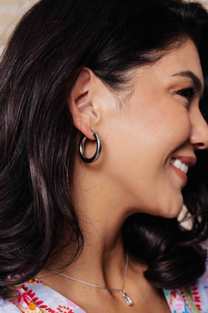 ONLINE EXCLUSIVE: Day to Day Hoop Earrings Set in Silver