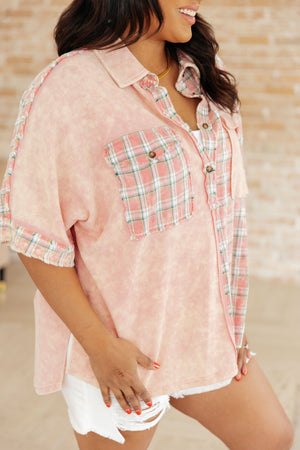 ONLINE EXCLUSIVE: Easy to Please Plaid Color Block Top