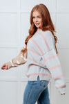 ONLINE EXCLUSIVE: Exceptional Thought Striped Patchwork Sweater