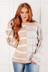 ONLINE EXCLUSIVE: Exceptional Thought Striped Patchwork Sweater