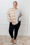 ONLINE EXCLUSIVE: Exceptional Thought Striped Patchwork Sweater