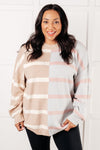 ONLINE EXCLUSIVE: Exceptional Thought Striped Patchwork Sweater