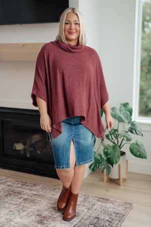 ONLINE EXCLUSIVE: Forgive Me Cowl Neck Poncho