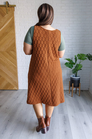 ONLINE EXCLUSIVE: Free Falling Quilted Midi Dress