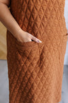 ONLINE EXCLUSIVE: Free Falling Quilted Midi Dress