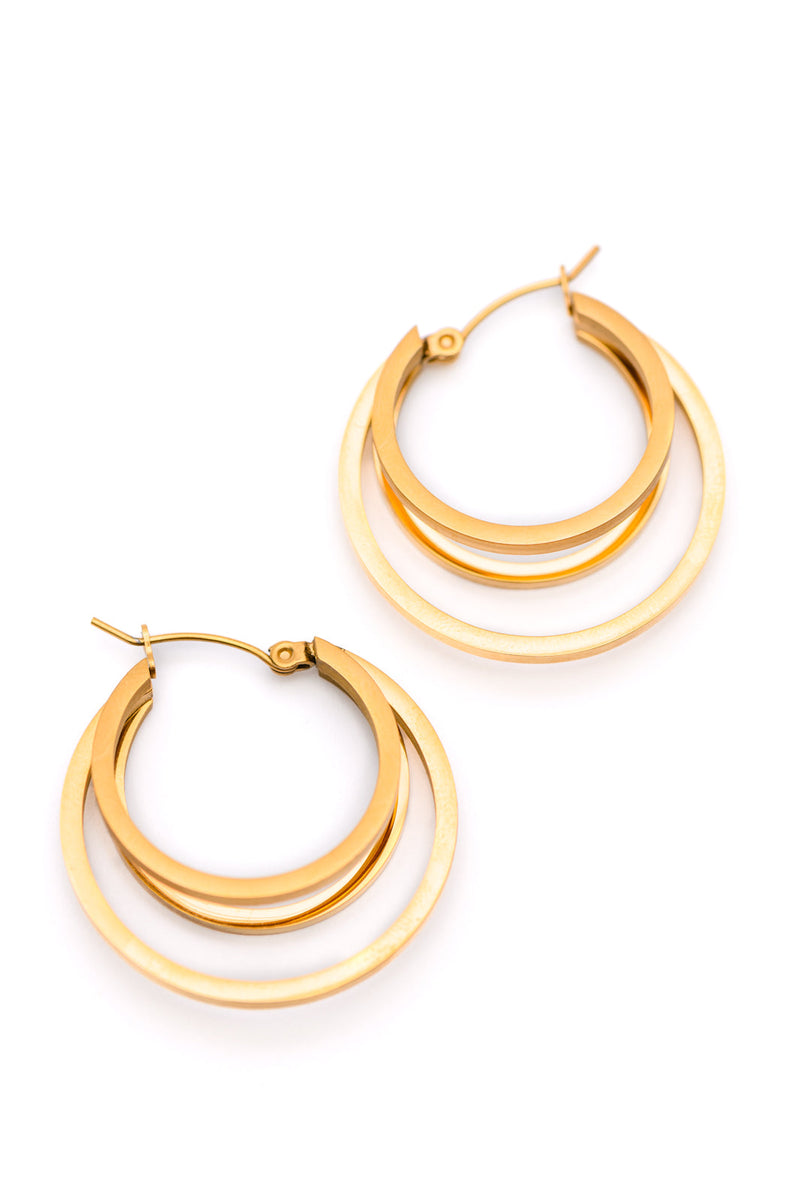 ONLINE EXCLUSIVE: Get In Line Hoop Earrings