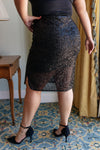 ONLINE EXCLUSIVE: Gilded Age Sequin Skirt in Black