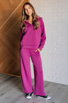 ONLINE EXCLUSIVE: Hamptons Travel Half Zip Pullover in Magenta