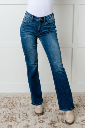 ONLINE EXCLUSIVE: Hannah Mid Rise Thermal Bootcut Jeans