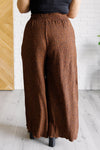 ONLINE EXCLUSIVE: Harmony High Rise Wide Leg Pants in Brown