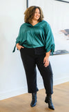 Jaz Dolman Sleeve Top in Green