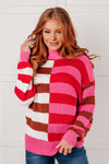 ONLINE EXCLUSIVE: In Your Lane Color Blocked Stripe Sweater