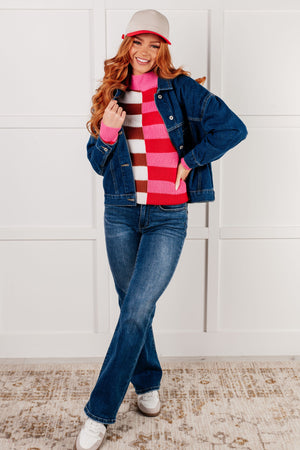 ONLINE EXCLUSIVE: In Your Lane Color Blocked Stripe Sweater