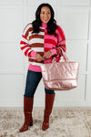 ONLINE EXCLUSIVE: In Your Lane Color Blocked Stripe Sweater