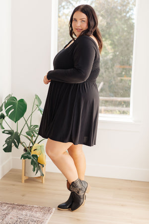 ONLINE EXCLUSIVE: In the Thick of It Long Sleeve Skort Dress