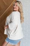 ONLINE EXCLUSIVE: Ivory Thoughts Chenille Blouse