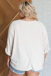 ONLINE EXCLUSIVE: Ivory Thoughts Chenille Blouse