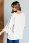 ONLINE EXCLUSIVE: Ivory Thoughts Chenille Blouse