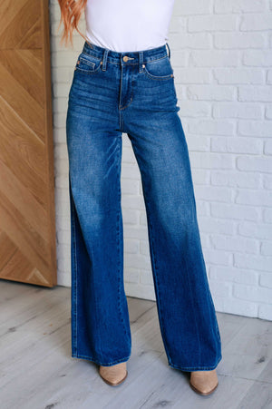 ONLINE EXCLUSIVE: Eliza High Rise Control Top Retro Wide Leg Jeans