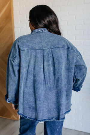 ONLINE EXCLUSIVE: Just In Case Mineral Wash Shacket