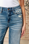 ONLINE EXCLUSIVE: Katrina High Waist Distressed Denim Trousers