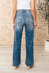 ONLINE EXCLUSIVE: Katrina High Waist Distressed Denim Trousers