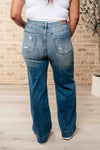 ONLINE EXCLUSIVE: Katrina High Waist Distressed Denim Trousers